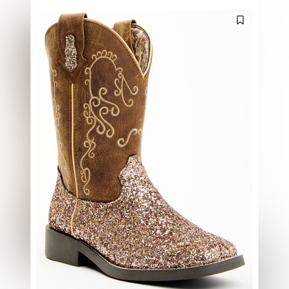 SHYANNE GIRLS' SPARKLE PLENTY BOOTS - BROAD SQUARE TOE